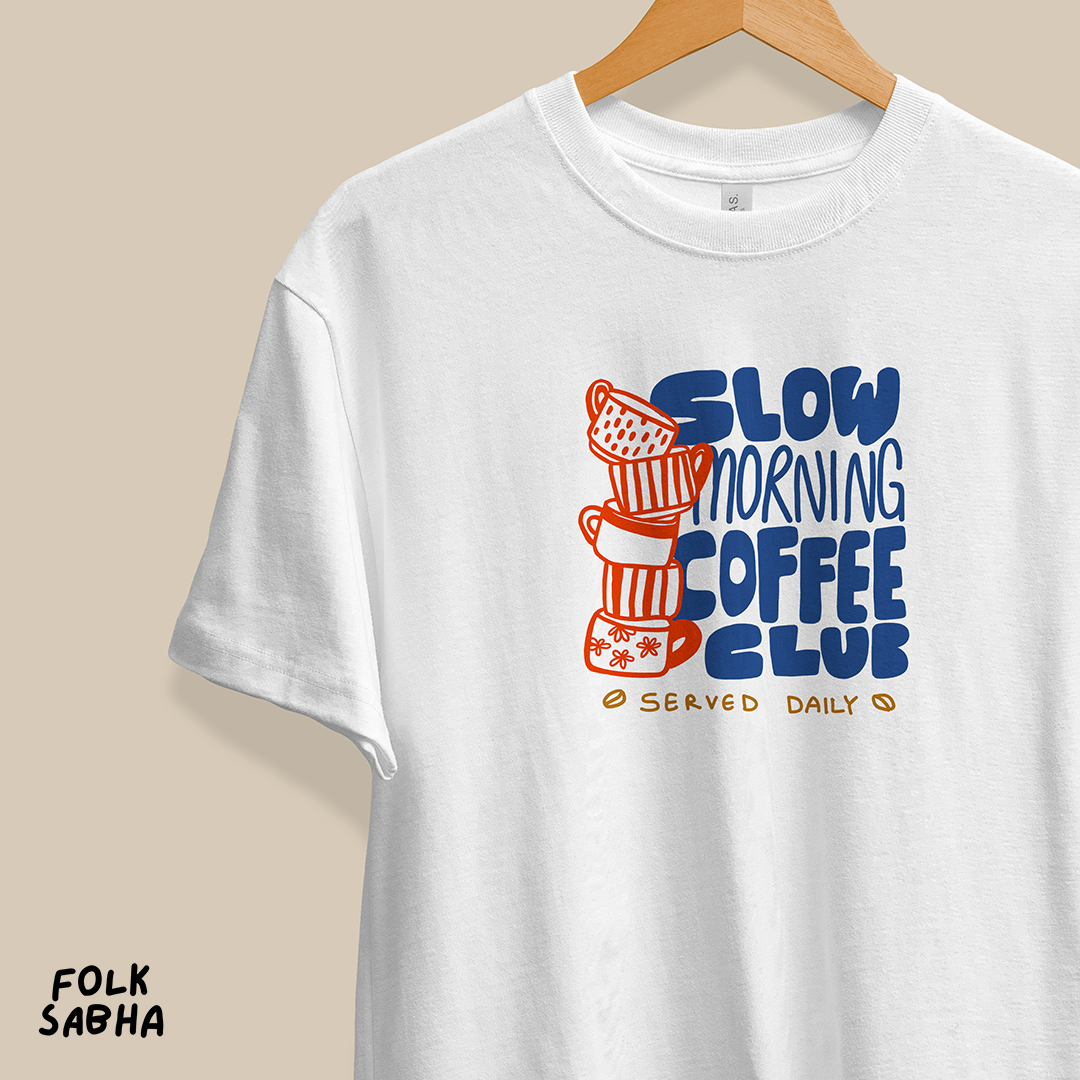 Slow Morning Coffee Club - Regular T-Shirt