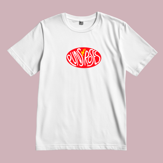 Puns N' Roses - White Music T-shirt